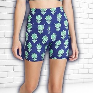 NWT RHODE ‘Naomi Bike Short’ in “Cobalt Floral” Size XS